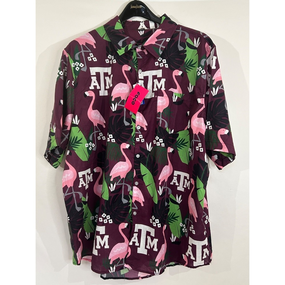 Texas A&M Aggies NCAA Foco Men's Pelican Button Up‎ Shirt - Size XXL